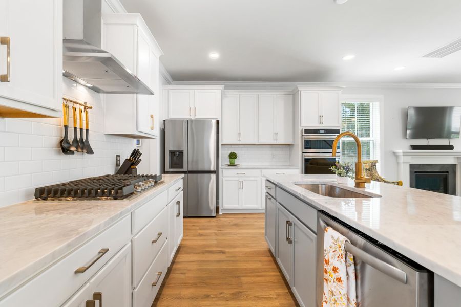 Furnished interior view inside a new home in Oak Bluff, Charleston (Image 7).