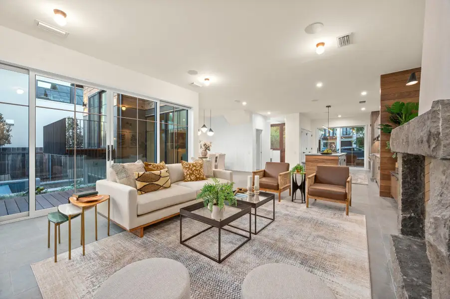 Furnished interior view inside a new home in , Austin (Image 8). Furnished interior view inside a new home in , Austin (Image 8).