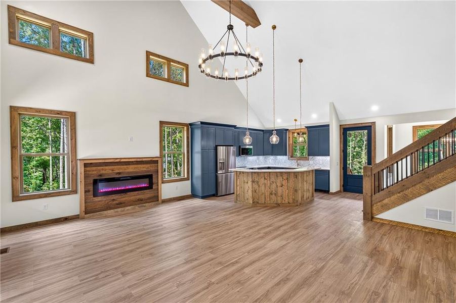 Furnished interior view inside a new home in , Ellijay (Image 42).