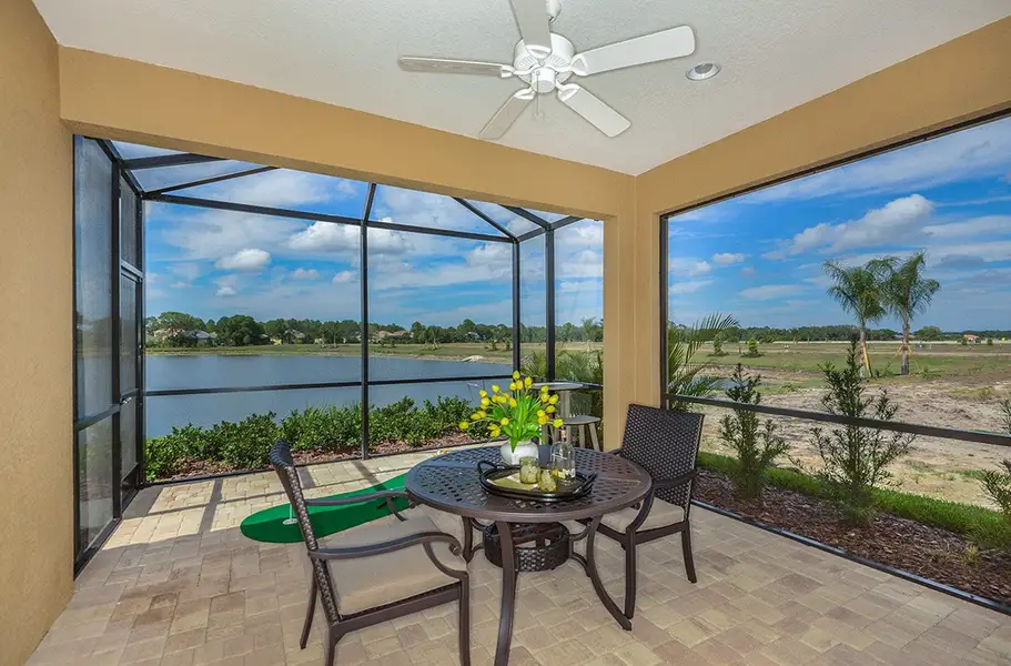Exterior details and patio area of a home in Grand Palm, Venice (Image 3).