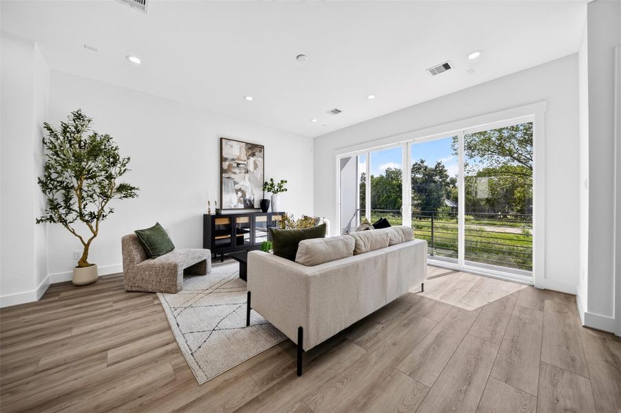 Furnished interior view inside a new home in , Houston (Image 13).