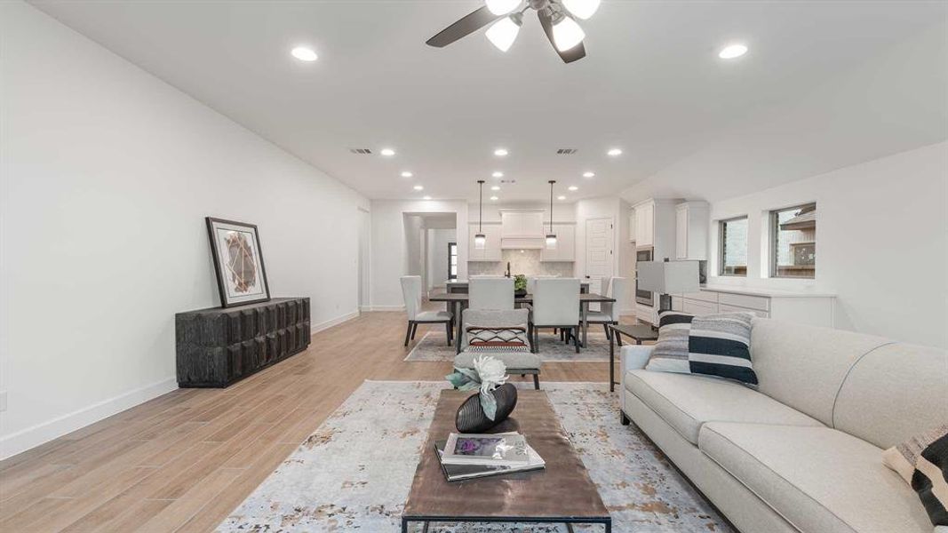 Furnished interior view inside a new home in The Heights at Uptown Celina, Celina (Image 9).