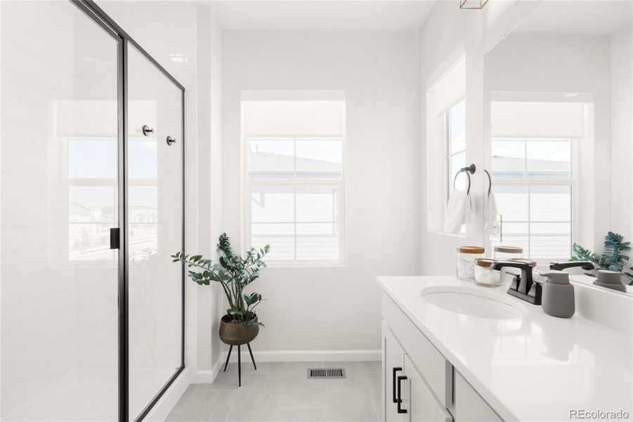 Furnished interior view inside a new home in , Littleton (Image 12). Furnished interior view inside a new home in , Littleton (Image 12).