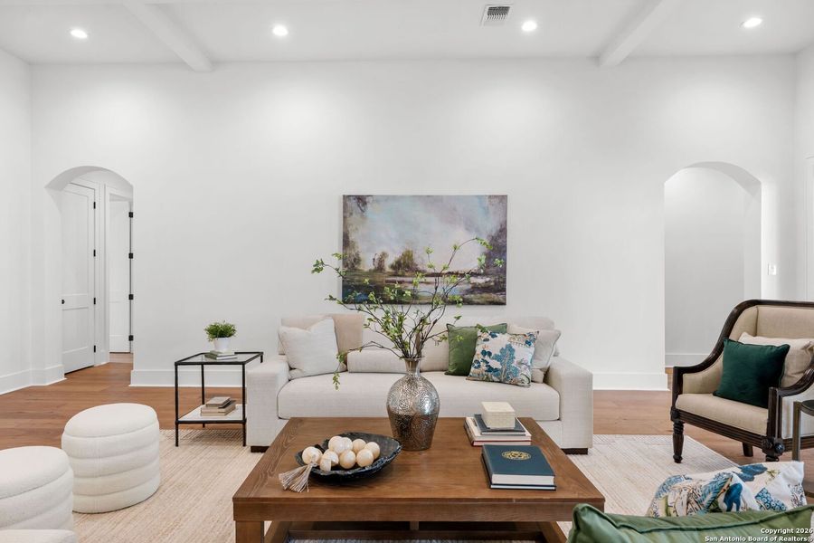 Furnished interior view inside a new home in , Terrell Hills (Image 16).