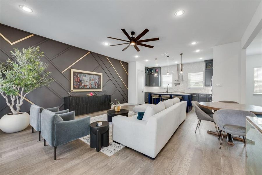 Furnished interior view inside a new home in , Dallas (Image 6). Furnished interior view inside a new home in , Dallas (Image 6).