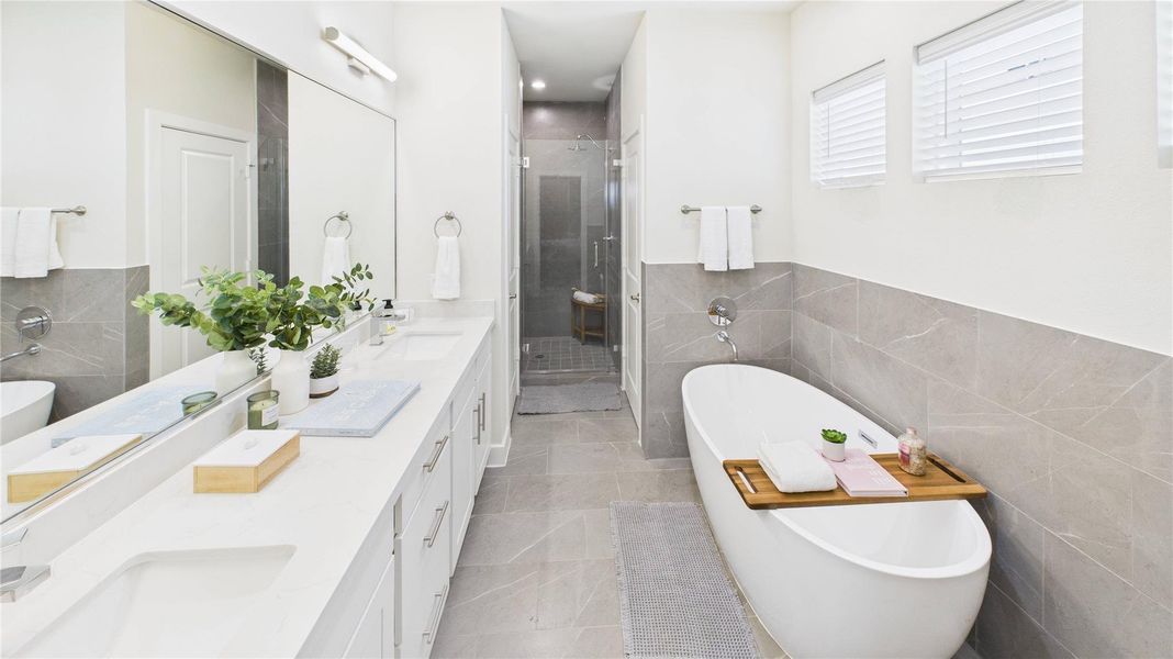 Furnished interior view inside a new home in Willowbend Point, Houston (Image 14). Furnished interior view inside a new home in Willowbend Point, Houston (Image 14).