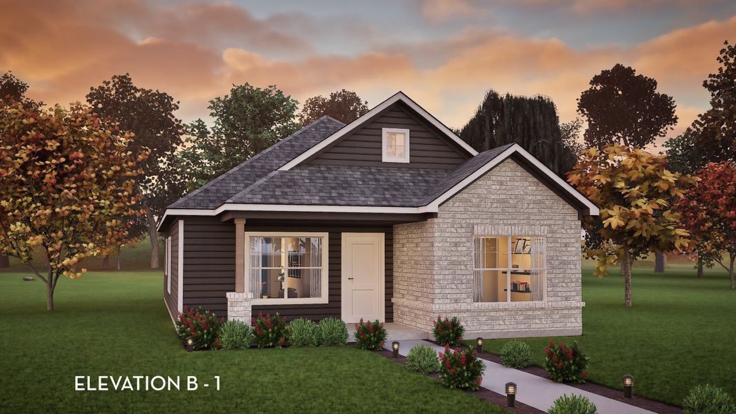 Representative exterior photo of a completed home built from the Emerald by CastleRock Communities in Austin Point, Richmond, TX (Image 2).