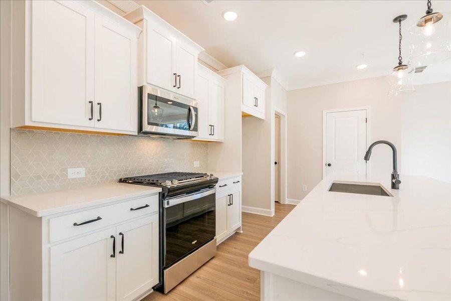 Furnished interior view inside a new home in Bluffs at Bells Ferry, Marietta (Image 3).