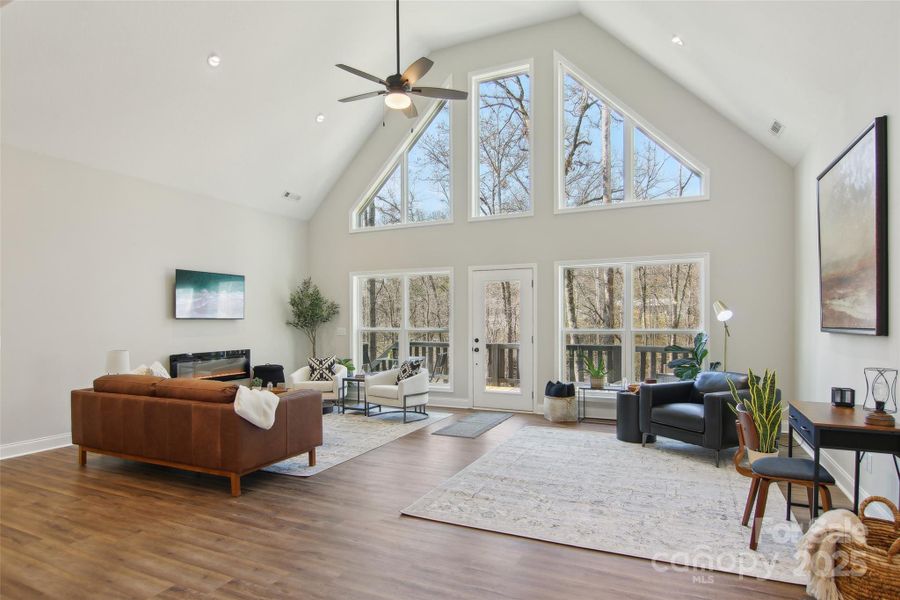Furnished interior view inside a new home in , Bryson City (Image 36).