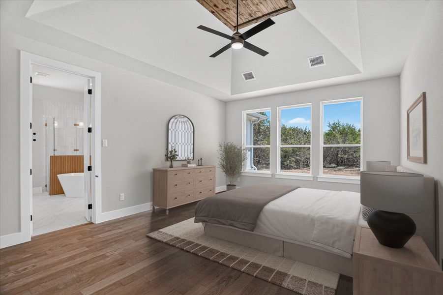 Representative furnished interior of a home built from the The Lubbock by Kenmark Homes in Overton Oaks, Decatur (Image 12).