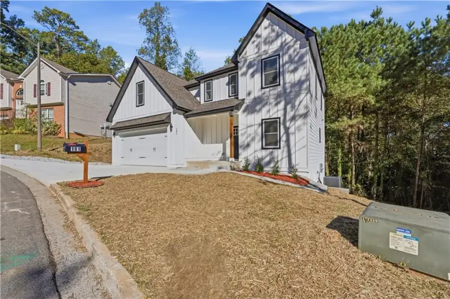 Exterior details and patio area of a home in , Austell (Image 24).