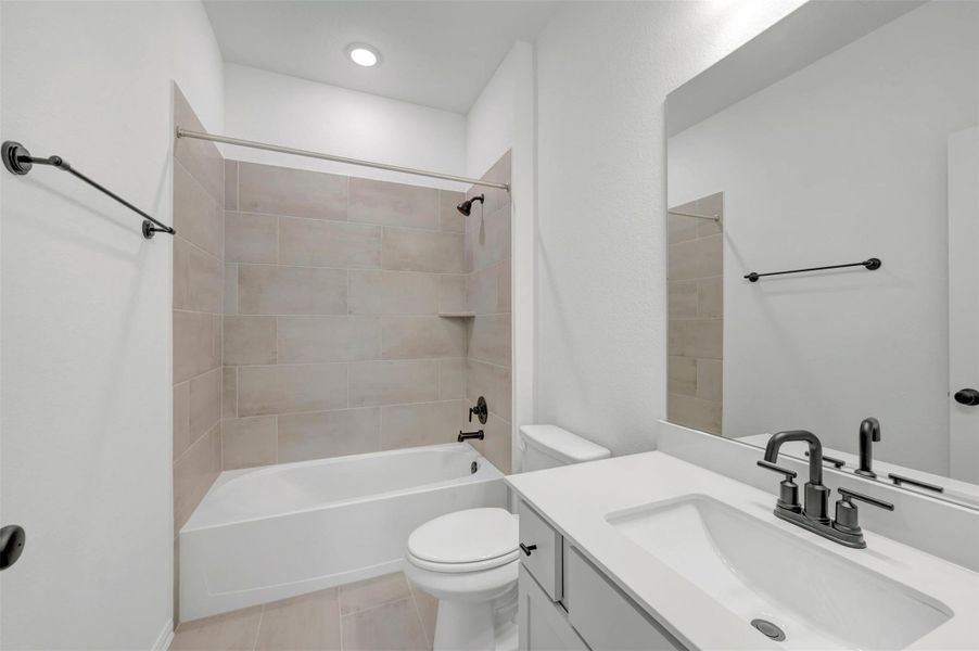 Furnished interior view inside a new home in Heritage, Dripping Springs (Image 11).