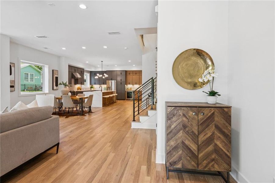 Furnished interior view inside a new home in , Atlanta (Image 11). Furnished interior view inside a new home in , Atlanta (Image 11).