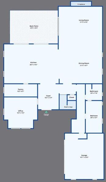 2D floor plan layout of this home in , Atlanta, GA (Image 6).