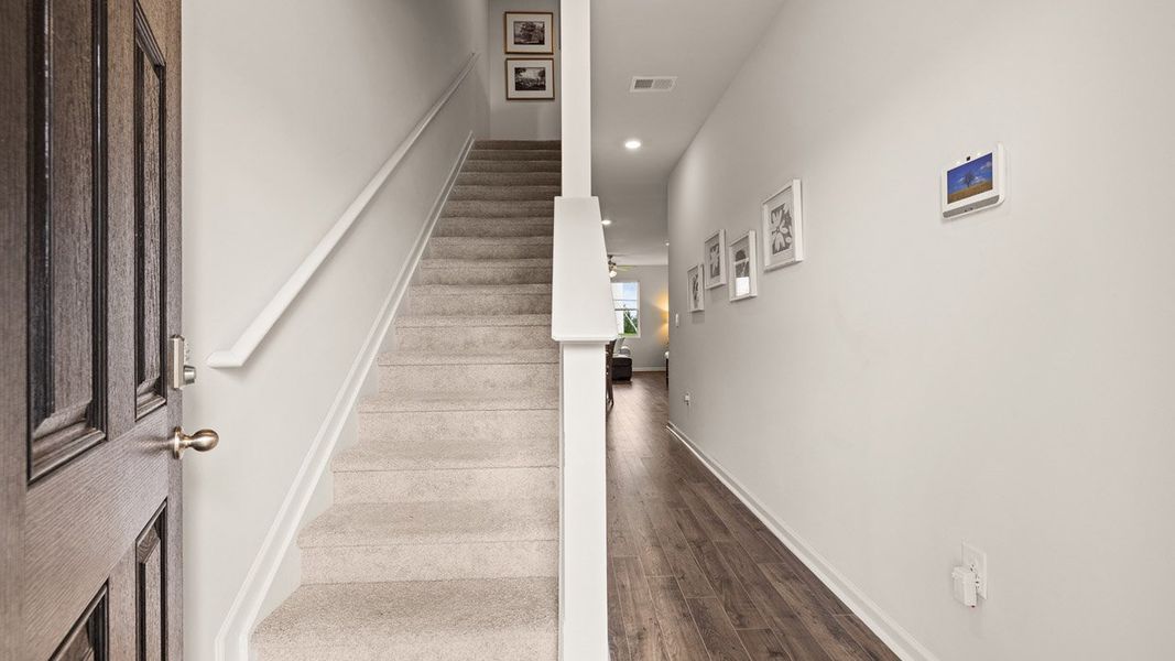 Representative unfurnished interior of a home built from the Maywood 3 by D.R. Horton in The Abbey at Trolley Run Station, Aiken (Image 19).