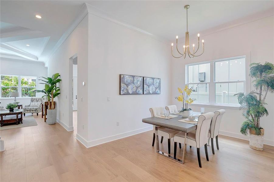 Furnished interior view inside a new home in , Tampa (Image 42).