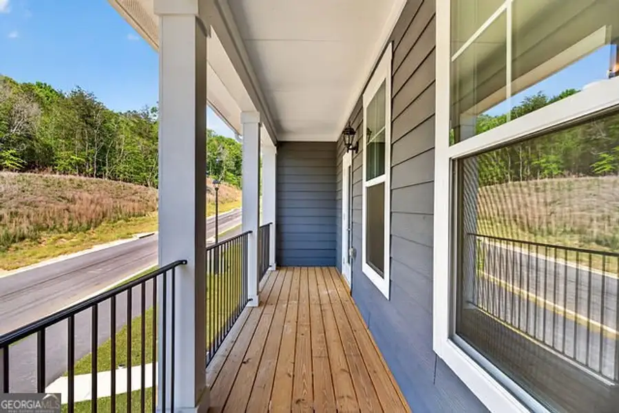 Exterior details and patio area of a home in The Park at Gainesville Township, Gainesville (Image 3).