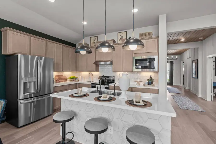 Representative furnished interior of a home built from the Morgan 50′ by Chesmar Homes in Esperanza – New Phase Now Selling, Boerne (Image 5).