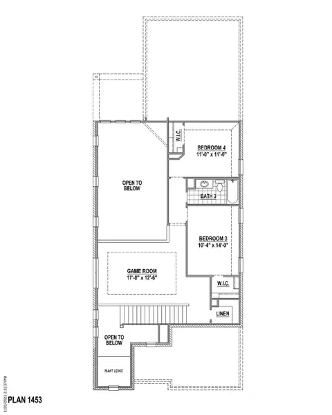 Plan 1453 2nd Floor Plan 1453 2nd Floor