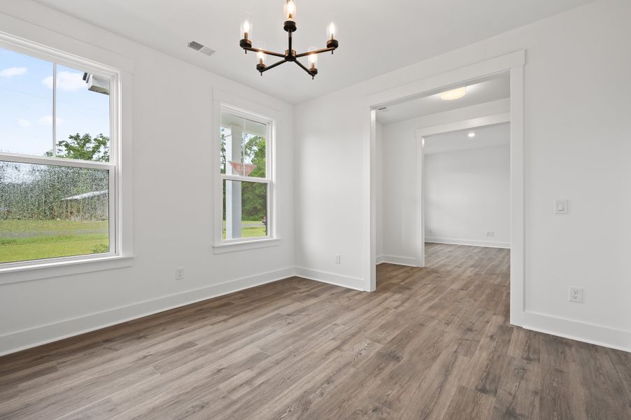 Representative unfurnished interior of a home built from the Fischer by Hunter Quinn Homes in Beaufort County Homes, Beaufort (Image 18). Representative unfurnished interior of a home built from the Fischer by Hunter Quinn Homes in Beaufort County Homes, Beaufort (Image 18).