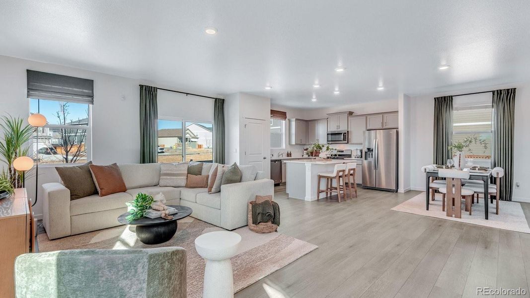 Furnished interior view inside a new home in Granary, Johnstown (Image 4).