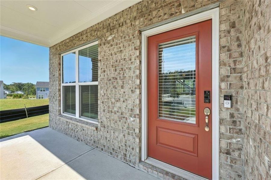 Exterior details and patio area of a home in Berkeley Mill, Cumming (Image 4). Exterior details and patio area of a home in Berkeley Mill, Cumming (Image 4).