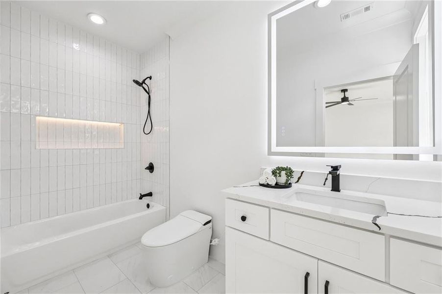 Furnished interior view inside a new home in , Hoschton (Image 36).