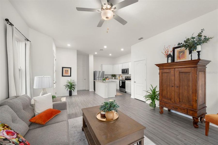 Furnished interior view inside a new home in Sol Vista, Dundee (Image 10). Furnished interior view inside a new home in Sol Vista, Dundee (Image 10).