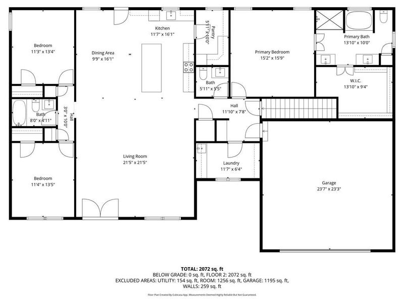 2D floor plan layout of this home in , Dallas, GA (Image 5).