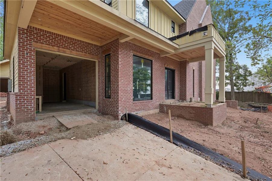 Exterior details and patio area of a home in , Atlanta (Image 7).