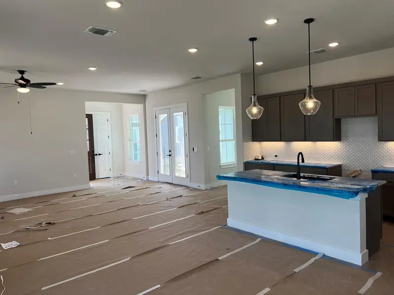 In-progress construction of a new home in Easton Park, Austin, TX (Image 34).