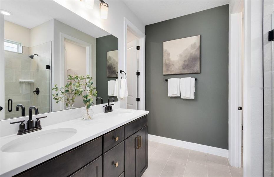 Furnished interior view inside a new home in Parkside Trails, Clermont (Image 13). Furnished interior view inside a new home in Parkside Trails, Clermont (Image 13).