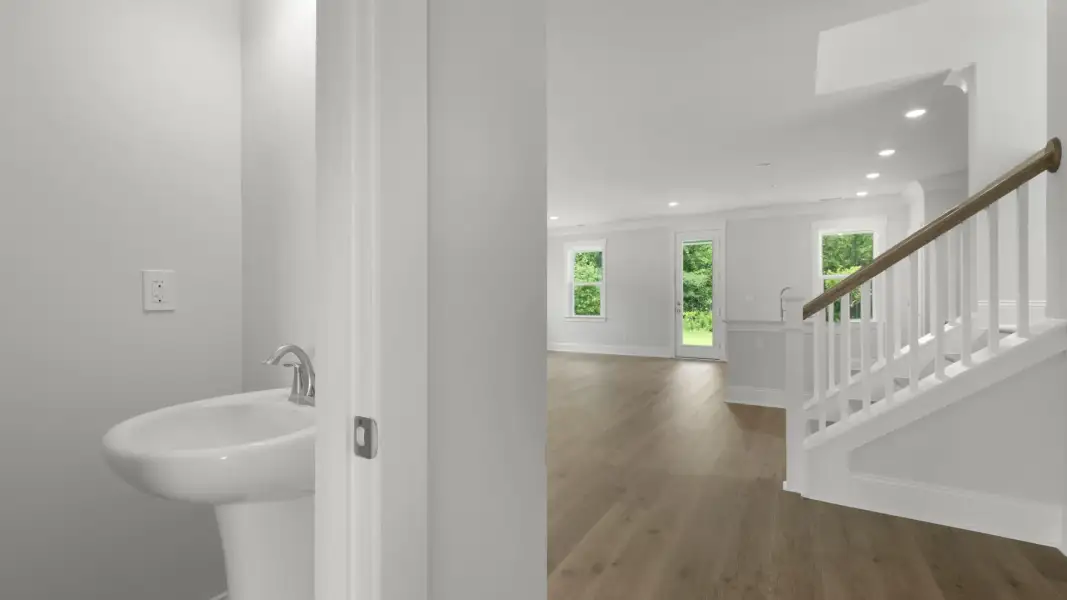 Representative unfurnished interior of a home built from the Azalea by D.R. Horton in Wappetaw Woods, Awendaw (Image 13). Representative unfurnished interior of a home built from the Azalea by D.R. Horton in Wappetaw Woods, Awendaw (Image 13).