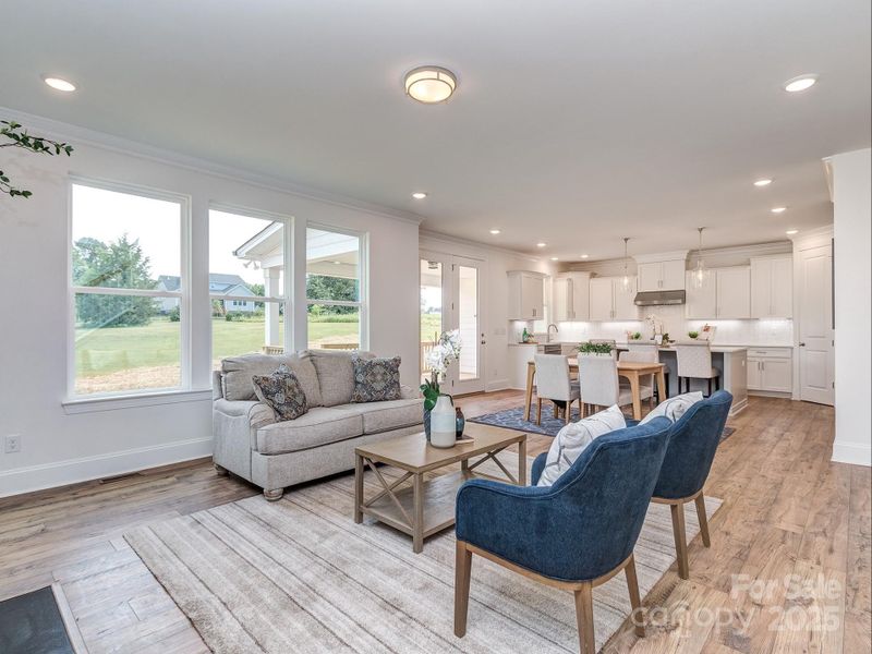 Furnished interior view inside a new home in , Clover (Image 8). Furnished interior view inside a new home in , Clover (Image 8).