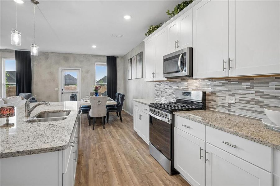 Furnished interior view inside a new home in Whitewing Trails, Princeton (Image 29).