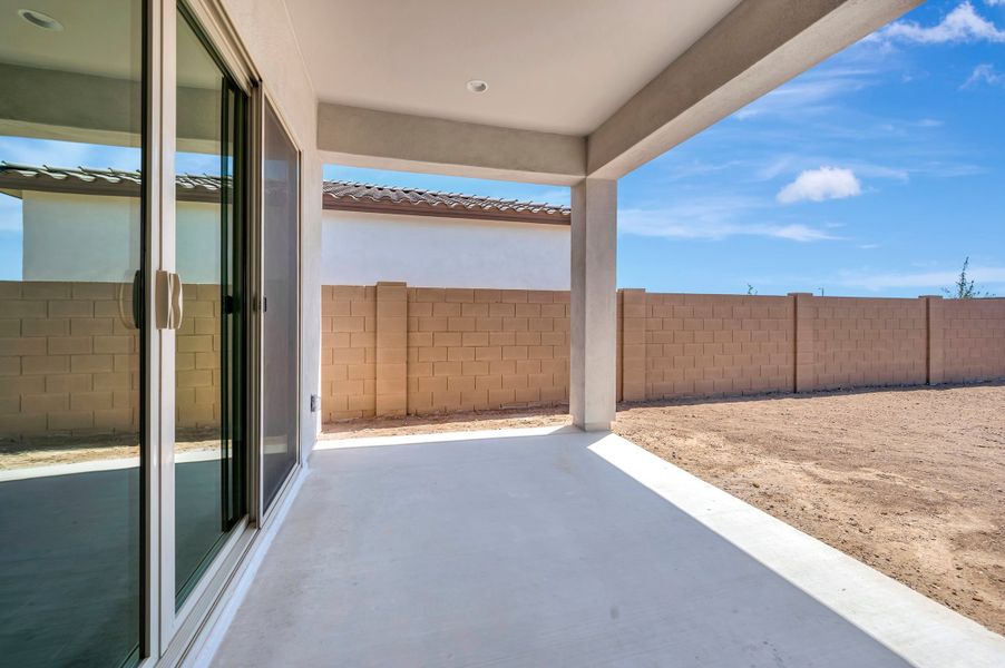 Exterior details and patio area of a home in Artesa at Soleo, San Tan Valley (Image 3).