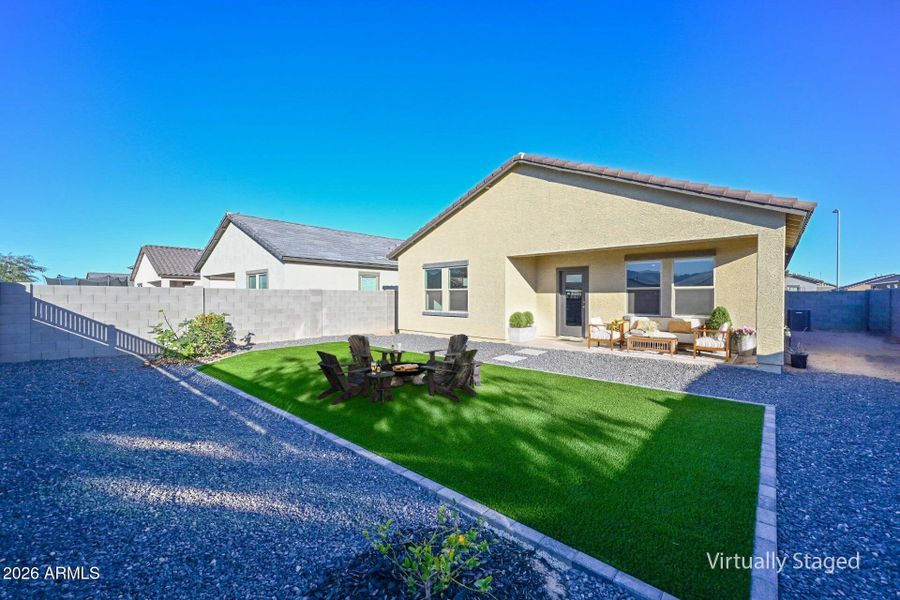 Backyard with Virtual Staging