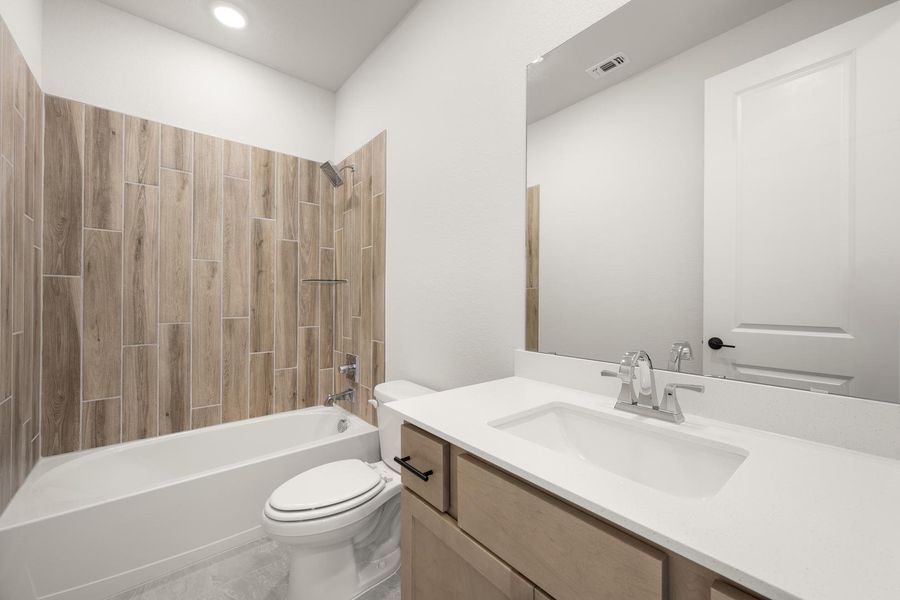 Furnished interior view inside a new home in Terrace Collection at Harvest, Argyle (Image 10).