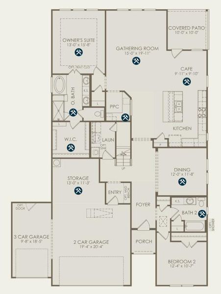 Pulte Homes, Mooreville floor plan Pulte Homes, Mooreville floor plan