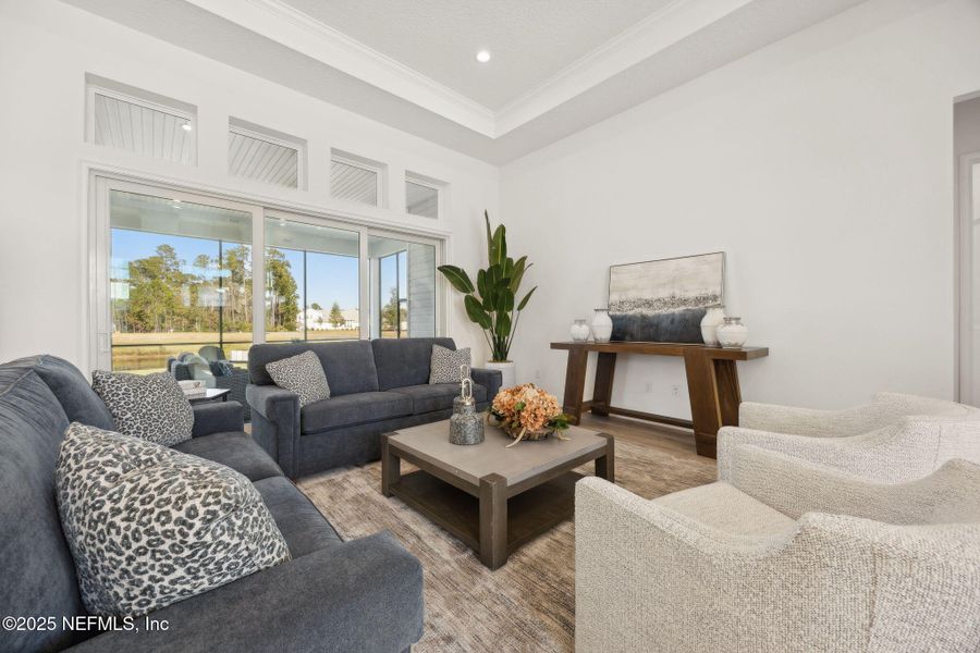 Furnished interior view inside a new home in Amelia National, Fernandina Beach (Image 18). Furnished interior view inside a new home in Amelia National, Fernandina Beach (Image 18).