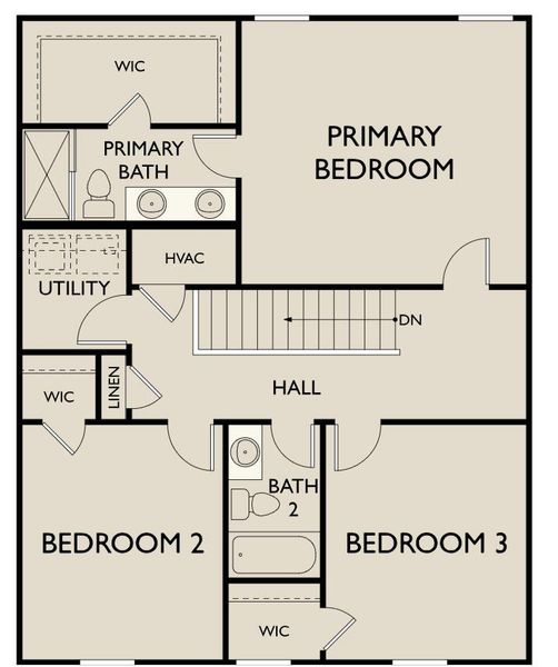 2D floor plan layout of this home in Tea Farm, Ravenel, SC (Image 3).