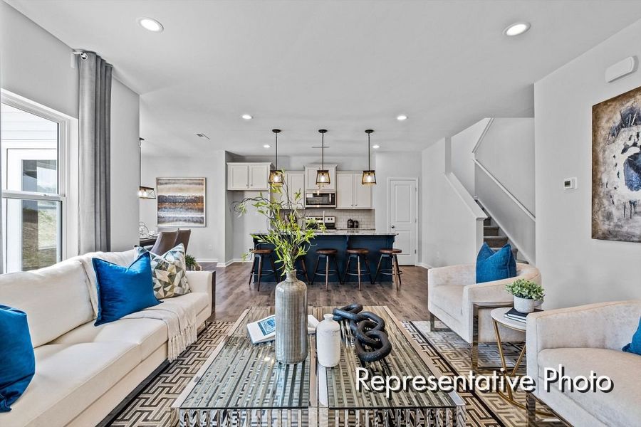 Furnished interior view inside a new home in Morgan Hills, Albemarle (Image 8).