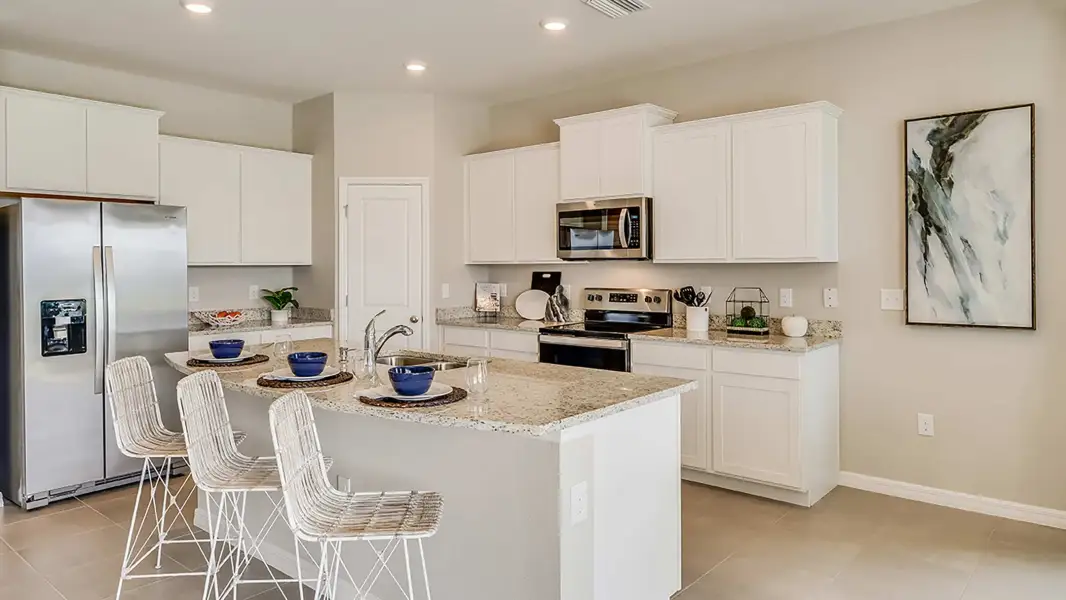 Furnished interior view inside a new home in Briarwood, Alachua (Image 3).