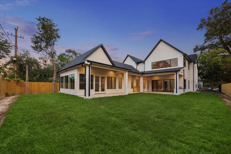 Front exterior of a new home in , Houston, TX, highlighting curb appeal (Image 23). Front exterior of a new home in , Houston, TX, highlighting curb appeal (Image 23).