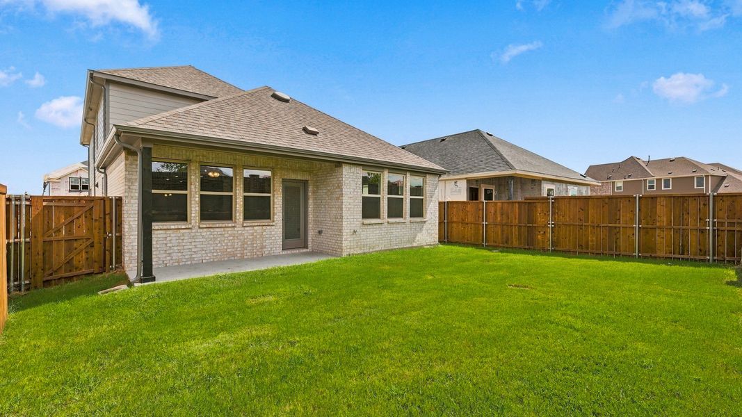 Exterior details and patio area of a home in Westridge Journey, McKinney (Image 3).