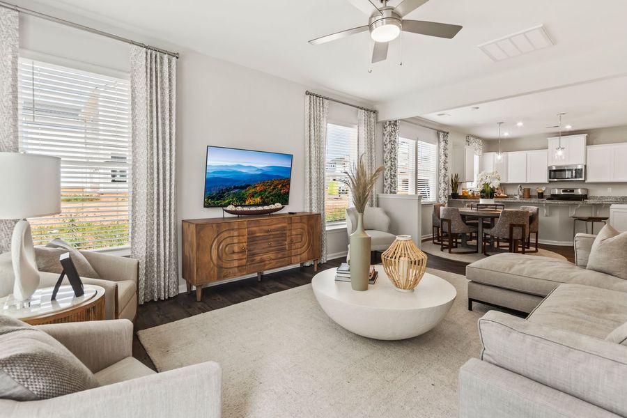 Representative furnished interior of a home built from the The Summerton by Stanley Martin Homes in Bridgeport Single Family Homes, Greenville (Image 5).