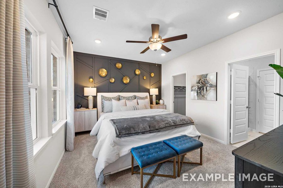 Furnished interior view inside a new home in Rayburn Valley, San Antonio (Image 24). Furnished interior view inside a new home in Rayburn Valley, San Antonio (Image 24).