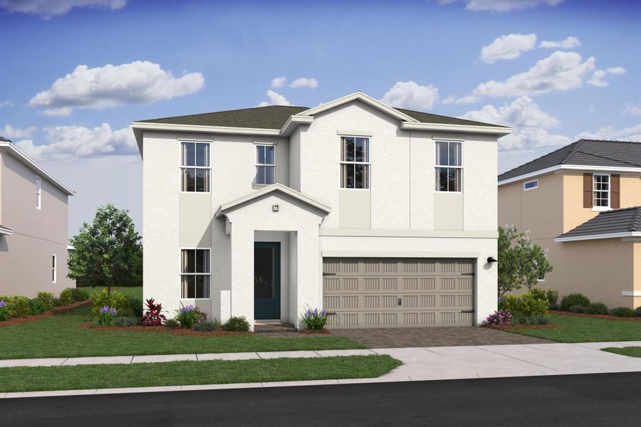Front exterior of a new home in , Fort Pierce, FL, highlighting curb appeal (Image 1).