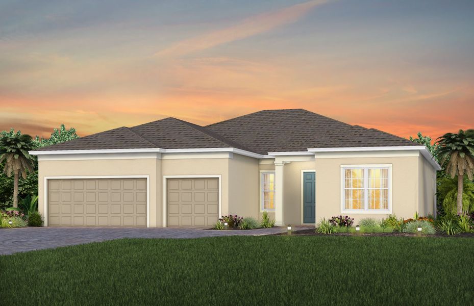 Representative exterior photo of a completed home built from the Stellar by Del Webb in Del Webb Sunbridge, St. Cloud, FL (Image 12).