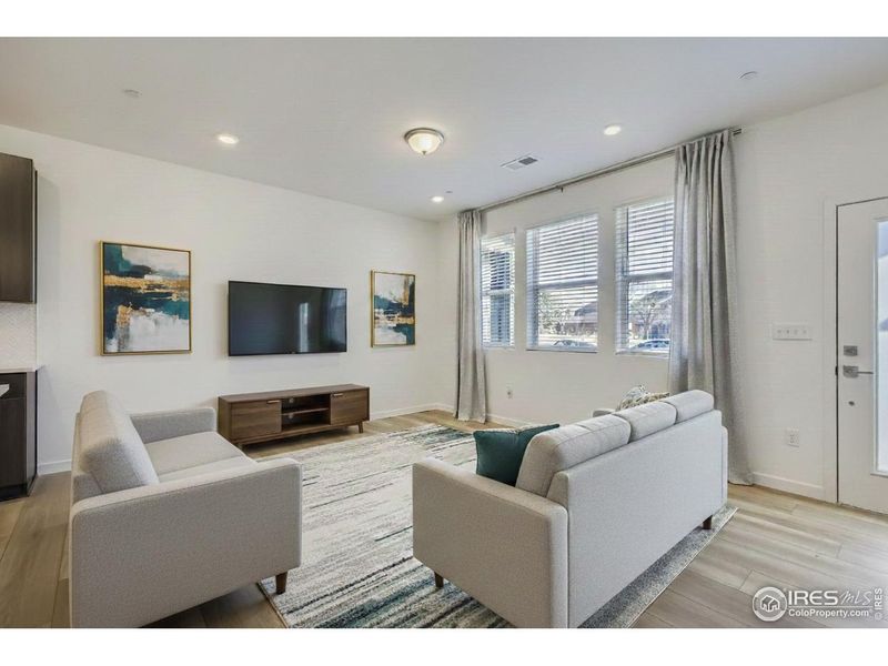 Furnished interior view inside a new home in , Fort Collins (Image 14). Furnished interior view inside a new home in , Fort Collins (Image 14).